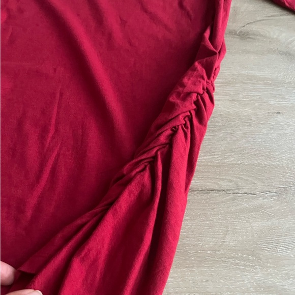 Motherhood Maternity Short Sleeve Cotton Shirts Set of 2 SZ S Red Blue - Picture 4 of 8